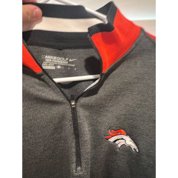 Nike Golf Denver Broncos 1/4 Zip Pullover - Size L - Picture 2 of 3